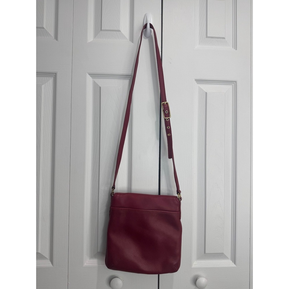 Coach Legacy 9592 Flap Crossbody Bag Women's Red Leather Messenger Handbag - Picture 2 of 16